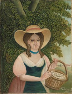 Frau mit Eierkorb