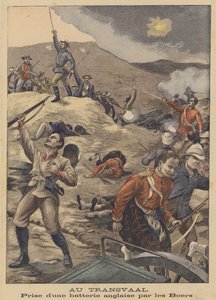 Eroberung einer britischen Geschützstellung durch die Buren in Südafrika von Henri Rudaux