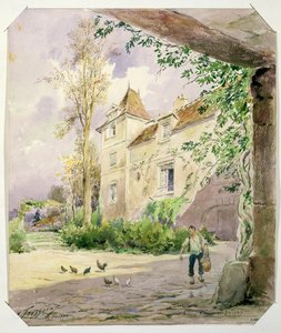 Das Haus von Armande Bejart (1642-1700) in Meudon, um 1906 von Henri Toussaint