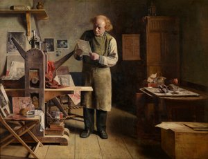 Der Plattendrucker von Henri de Braekeleer