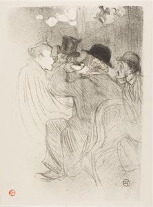 Im Moulin Rouge: Ein Rüpel! Ein echter Rüpel! von Henri de Toulouse-Lautrec