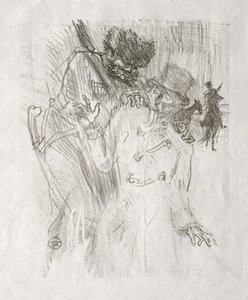 Am Fuße des Sinai: Verhaftung von Schlomé Fuss von Henri de Toulouse-Lautrec