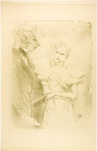 Brandès und Leloir, in Les Cabotins von Henri de Toulouse-Lautrec