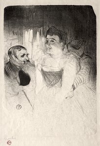 Judic in der Loge von Henri de Toulouse-Lautrec