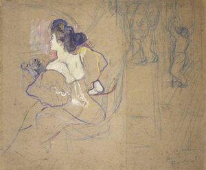 Madame Thadée Natanson (Misia Godebska, 1872-1950) im Theater