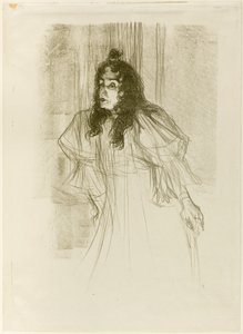 Miss May Belfort mit langem Haar von Henri de Toulouse-Lautrec