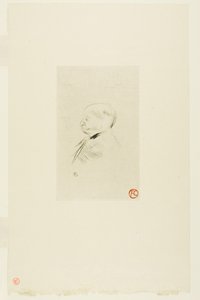 Porträt eines Mannes von Henri de Toulouse-Lautrec