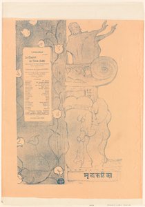 Programm für "Der kleine Tontopf" von Henri de Toulouse-Lautrec