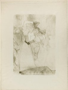 Rückansicht von Lender, der den Bolero in Chilpéric tanzt von Henri de Toulouse-Lautrec