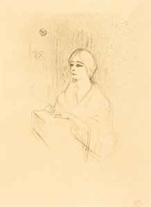 Yahne in seiner Loge von Henri de Toulouse-Lautrec