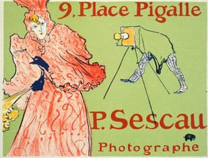 9, Place Pigalle, P. Sescau Fotograf Poster, 1894