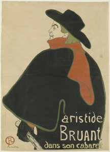 Aristide Bruant in seinem Kabarett