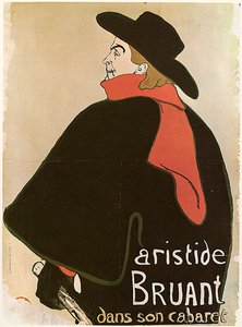 Aristide Bruant in seinem Kabarett, Poster