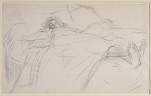 Im Bett, um 1896 von Henri de Toulouse Lautrec
