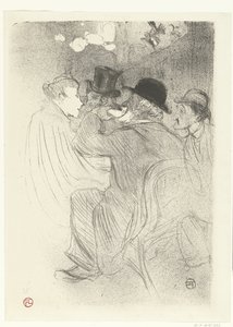 Besucher im Café Moulin Rouge von Henri de Toulouse Lautrec