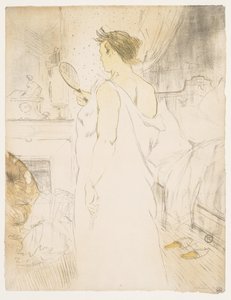 Elles: Frau mit Handspiegel von Henri de Toulouse Lautrec