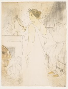 Elles: Frau mit Handspiegel, 1896 von Henri de Toulouse Lautrec