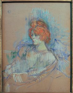 Sitzende Frau