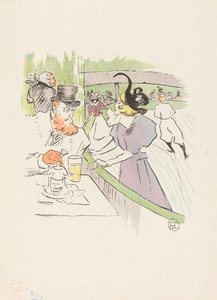 Beim Schlittschuhlaufen Schöne von Henri de Toulouse Lautrec