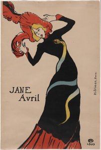 Jane Avril von Henri de Toulouse Lautrec