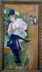 Jane Avril tanzt Jane Avril (1868-1943) war eine Tänzerin des Moulin Rouge von Henri de Toulouse Lautrec