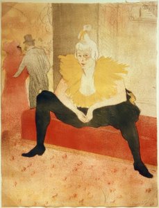 Die Clownesse, sitzend