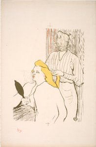 Die Frisur. Programm des Théâtre Libre von Henri de Toulouse Lautrec