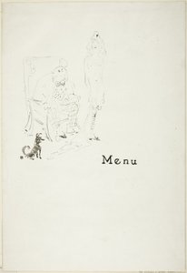Das nackte Mädchen: Menü von Henri de Toulouse Lautrec