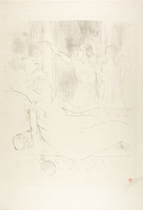 Madame Simon-Girard, Brasseur und Guy in La belle Hélène von Henri de Toulouse Lautrec