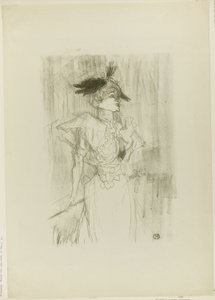Mademoiselle Marcelle Lender, stehend von Henri de Toulouse Lautrec