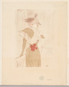 Mademoiselle Marcelle Lender, stehend von Henri de Toulouse Lautrec