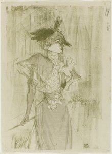 Mademoiselle Marcelle Lender, stehend von Henri de Toulouse Lautrec