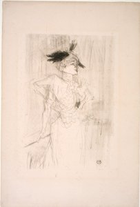 Mademoiselle Marcelle Lender, stehend von Henri de Toulouse Lautrec