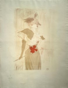 Mademoiselle Marcelle Lender, stehend von Henri de Toulouse Lautrec
