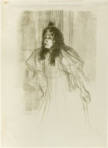 Miss May Belfort mit langem Haar von Henri de Toulouse Lautrec