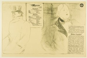 Oscar Wilde und Romain Coolus—Programm für Raphaël und Salomé von Henri de Toulouse Lautrec
