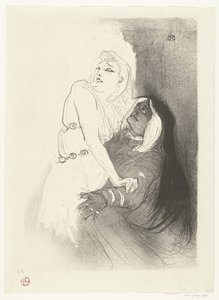 Porträt der Schauspielerin Sarah Bernhardt im Theaterstück Phèdre