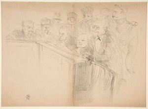 Der Arton-Prozess, erste Platte von Henri de Toulouse Lautrec