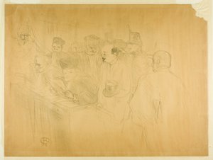Der Arton-Prozess (dritte Tafel) von Henri de Toulouse Lautrec