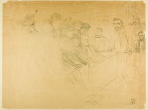 Der Arton-Prozess (dritte Platte) von Henri de Toulouse Lautrec