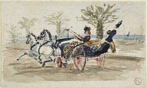 Die Promenade des Anglais in Nizza von Henri de Toulouse Lautrec