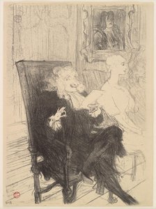 Truffier und Moreno, in Les Femmes Savantes von Henri de Toulouse Lautrec