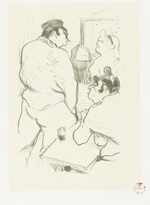 Zwei Frauen und ein Mann im Bordell von Henri de Toulouse Lautrec