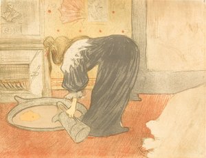 Frau in der Wanne Femme au tub, 1896