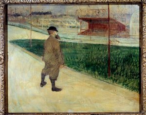 Schriftsteller Paul Tristan genannt Tristan Bernard im Velodrom Buffalo