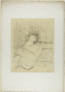 Yvette Guilbert—Dans la Glu, aus Yvette Guilbert von Henri de Toulouse Lautrec