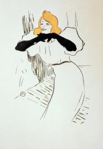 Yvette Guilbert in Linger longer loo von Henri de Toulouse Lautrec
