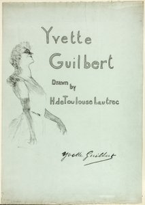 Yvette Guilbert auf der Bühne, aus Yvette Guilbert