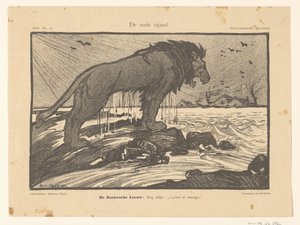 Karikatur der Sturmflut von 1906