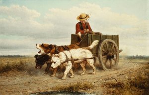 Der Hundewagen von Henriëtte Ronner Knip